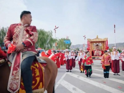 大陕北的婚礼十八台大轿